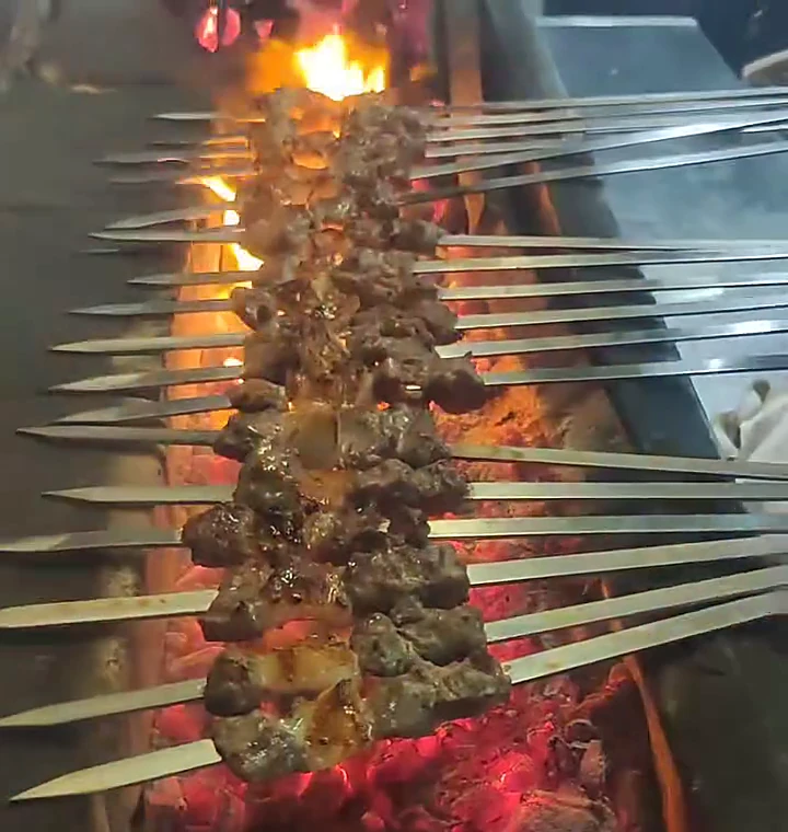 Afghani boti over flame