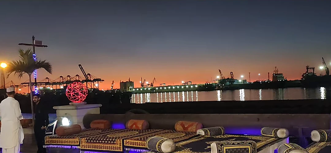 Port Grand at sunset